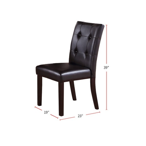 Upholstered Dining Chairs With Button Tufted