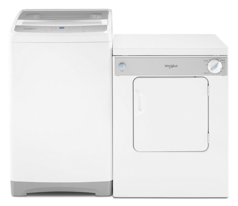 Whirlpool WTW2000HW 1.6 Cu. Ft. Compact Top Load Washer With Flexible Installation