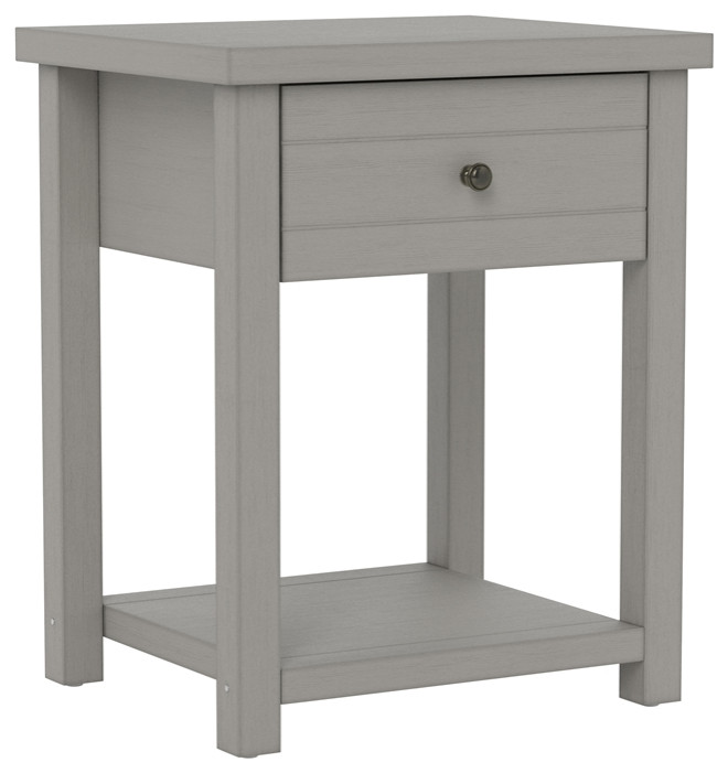 Living Essentials by Hillsdale Harmony Wood Accent Table in Gray   Transitional   Side Tables And End Tables   by Homesquare  Houzz