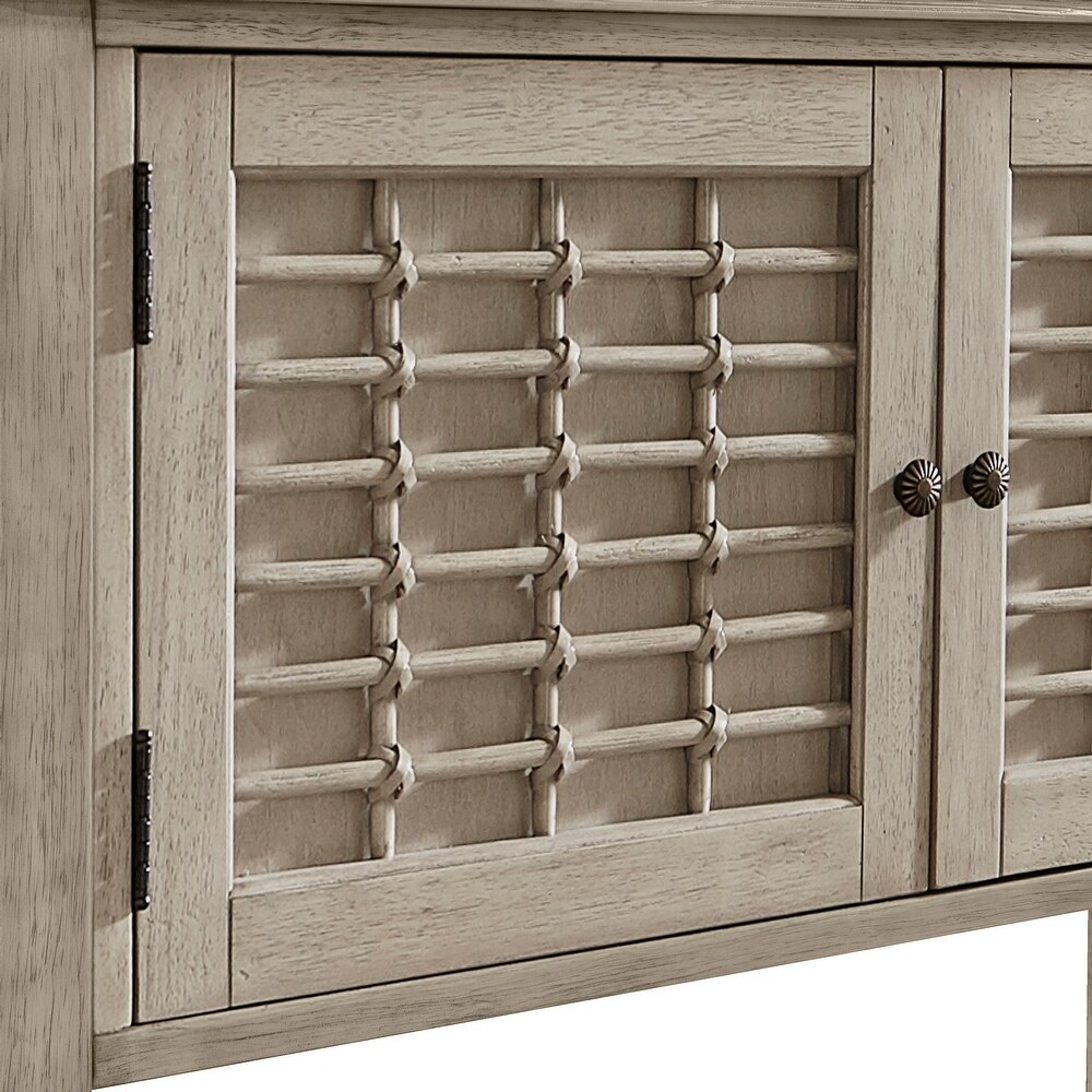 Hillsdale Furniture Ocala Wood Server  Sandy Gray   36.25H x 41.5W x 15D