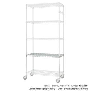 TRINITY 36 in. W x 18 in. D Individual Chrome Color NSF Wire Shelf ZSV-03-007-3618