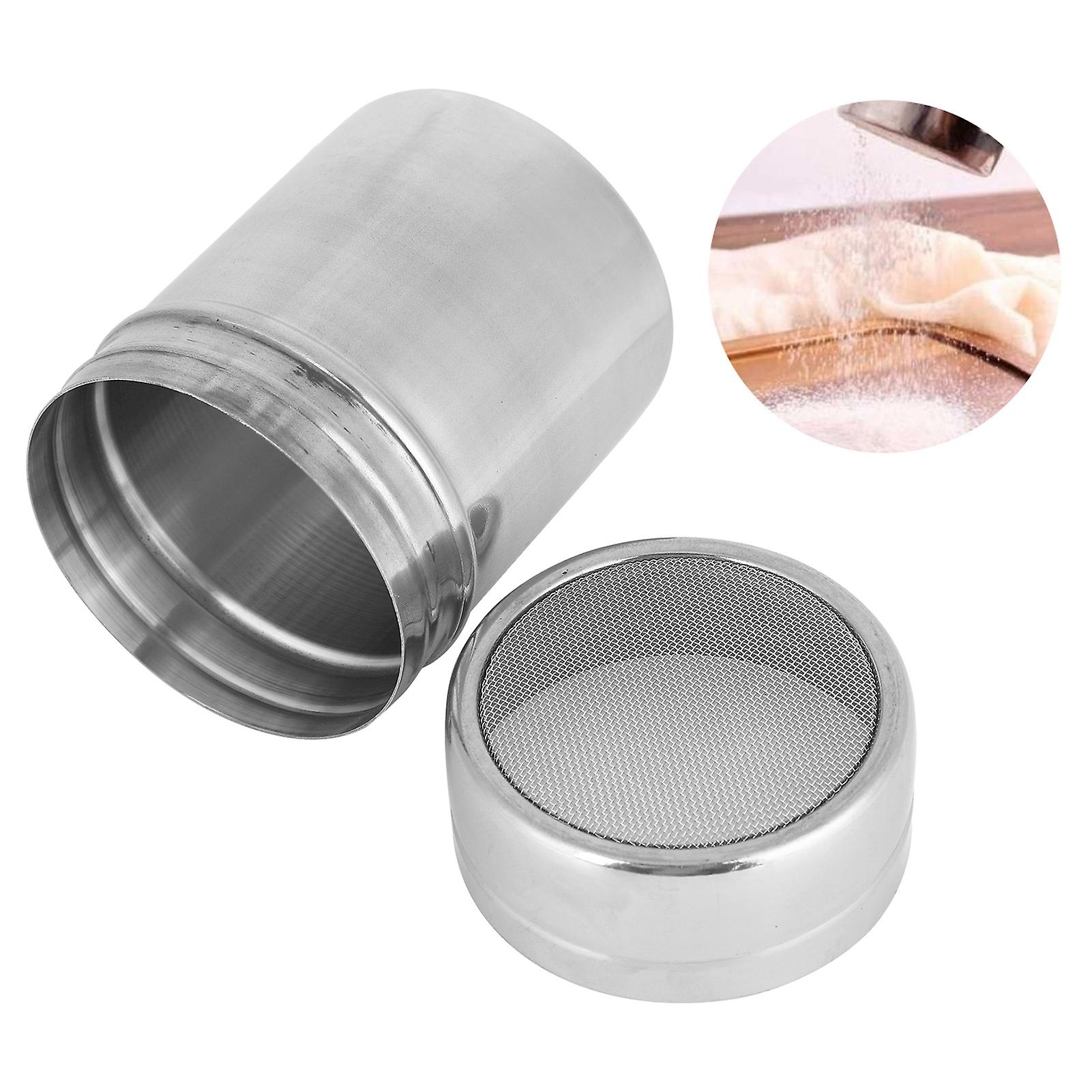 Stainless Steel Powder Sifter Coffee Sugar Flour Jar Pepper Seasoning Shaker Kitchen Utensilss