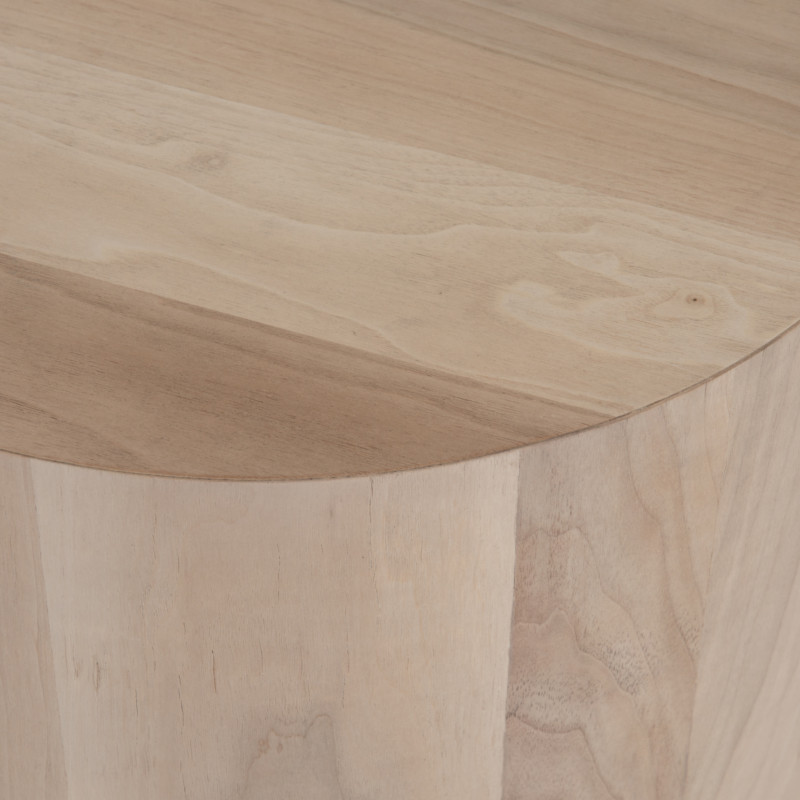 Hughie Round End Table   Rustic   Side Tables And End Tables   by Marco Polo Imports  Houzz