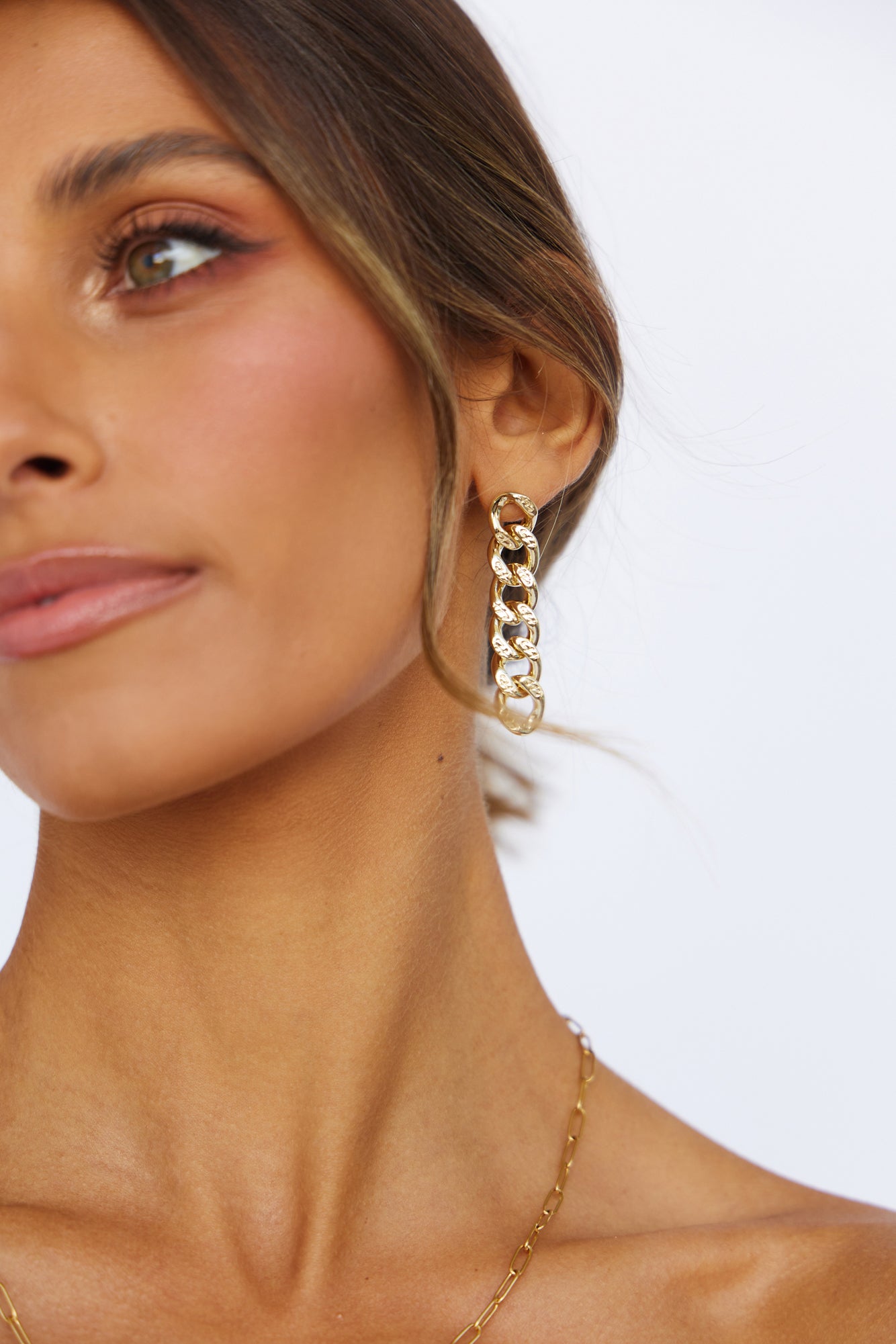 Pop Of Rose Earrings Gold