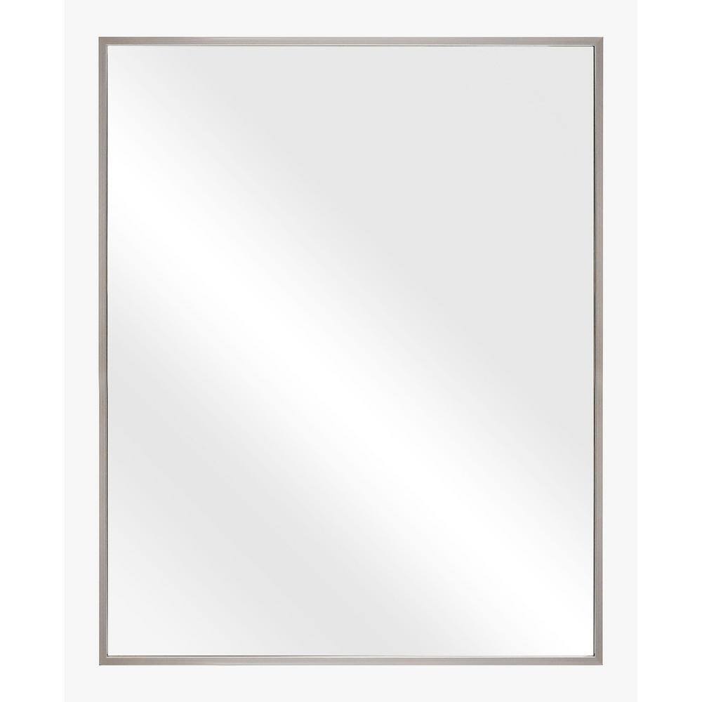 Glacier Bay 22 in. W x 28 in. H Framed Rectangular Bathroom Vanity Mirror in Brush Nickel HDE00495