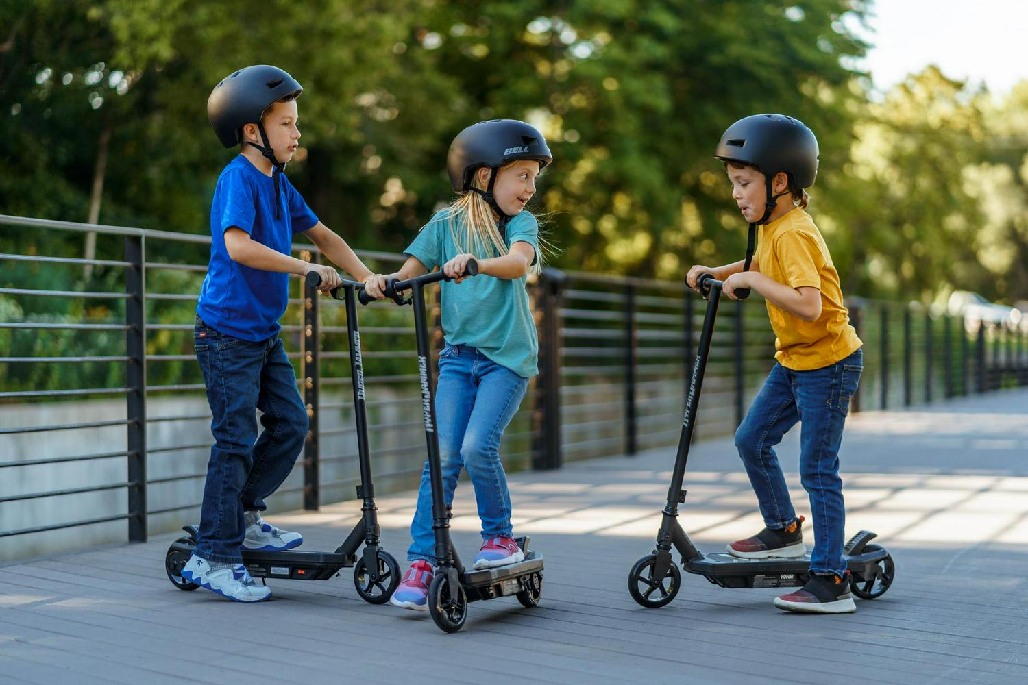 Hyper Toys 12 Volt Jammer Kids Electric Scooter Ride On 10 MPH Max Speed for Ages 8+  Crowdfused