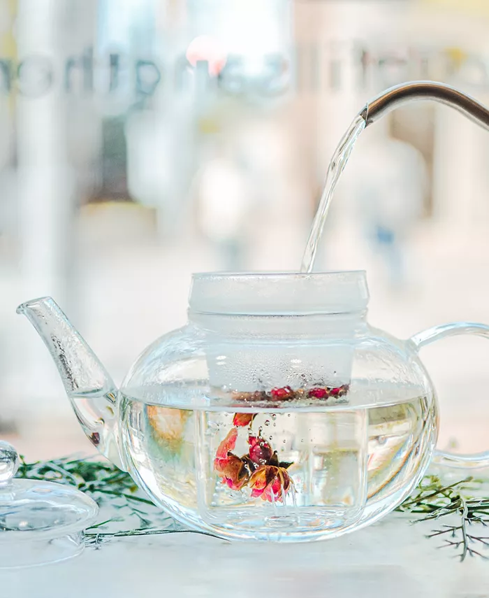 GROSCHE Monaco Glass Teapot with Glass Tea Infuser 42 fl oz Capacity