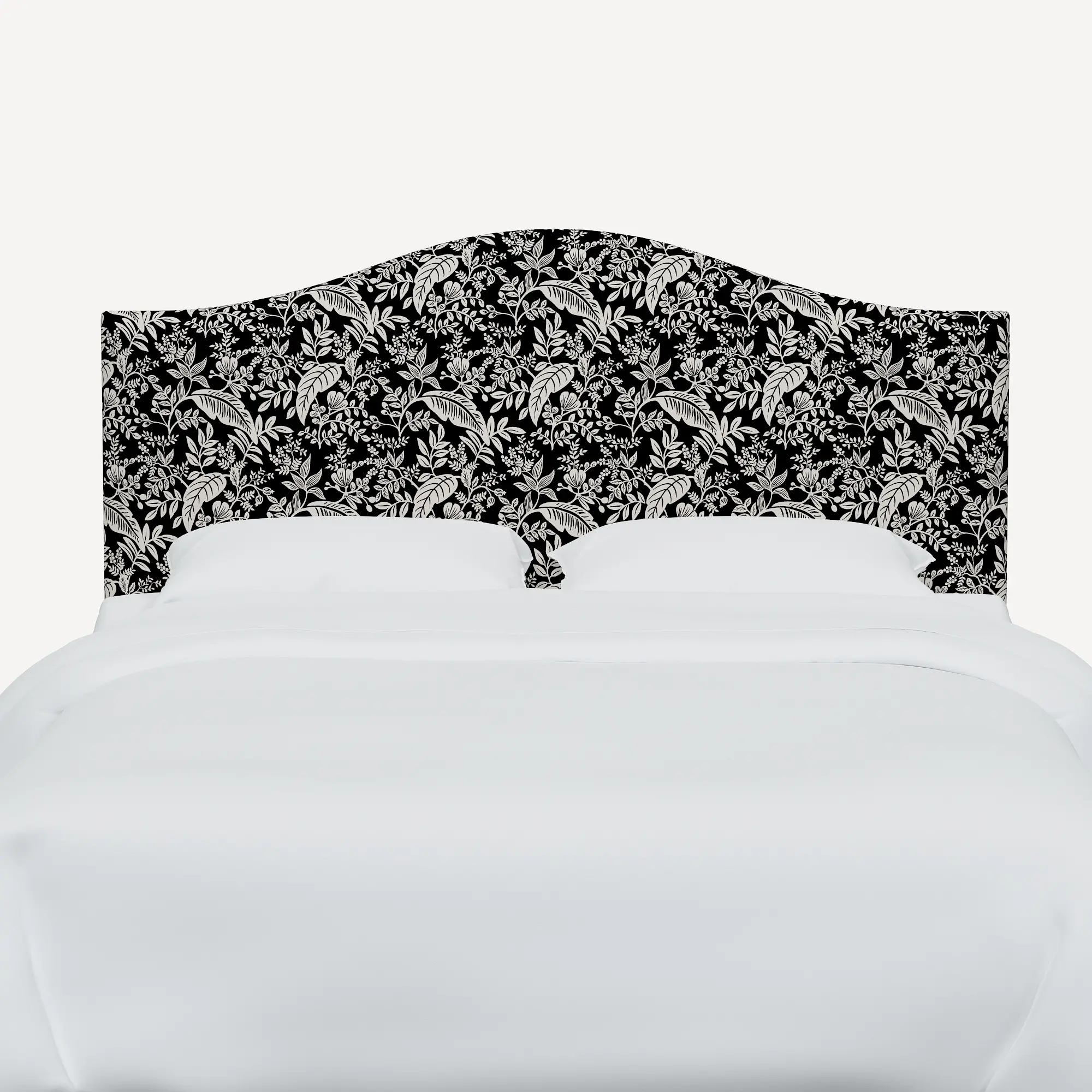 Rifle Paper Co Mayfair Canopy Black and Cream Twin Headboard