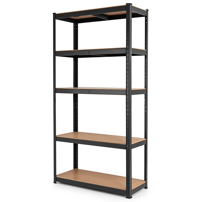 5 Tier Metal Garage Shelving for Storage Heavy Duty Garage Organization Adjustable Tool Utility Rack