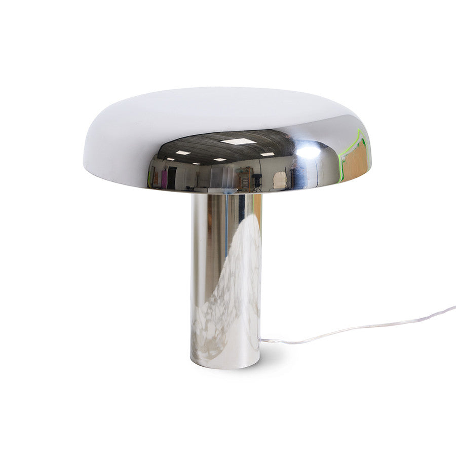 Mushroom table Lamp - Chrome