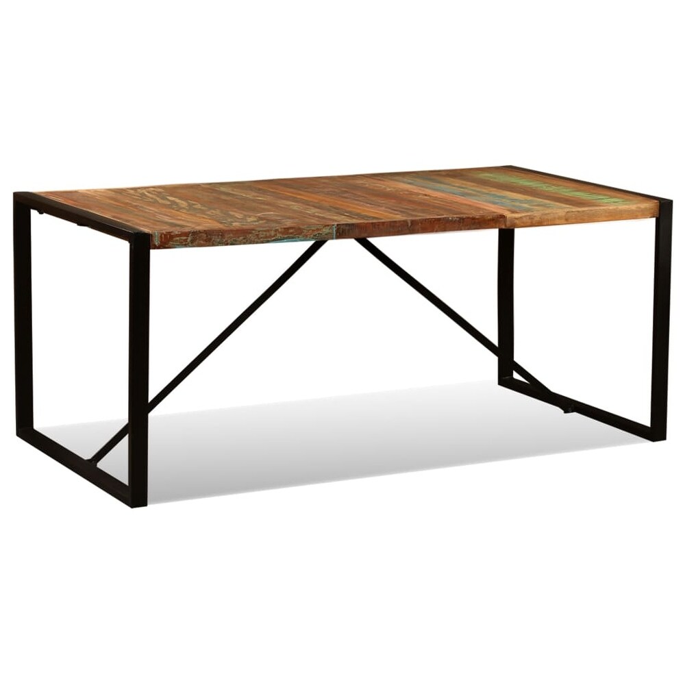 vidaXL Dining Table Solid Reclaimed Wood 70.9\