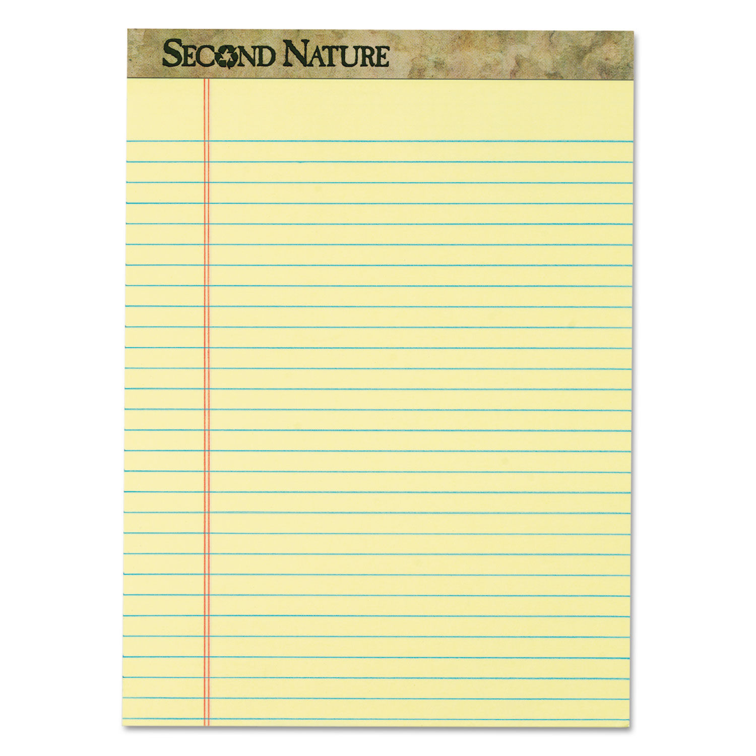 Second Nature Recycled Ruled Pads by TOPSandtrade; TOP74890