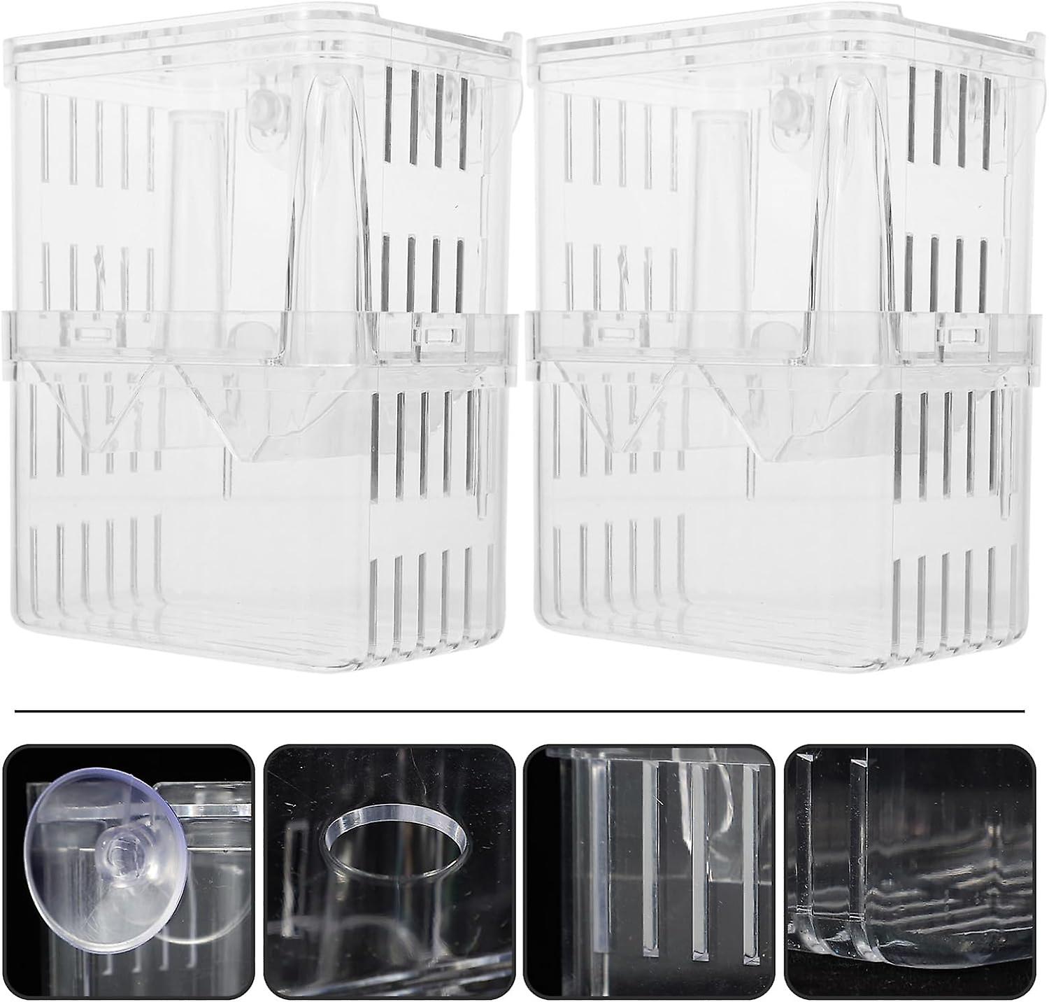 2pcs Box Juvenile Hatching Box Brine Shrimp Eggs for Hatching Tank Hatchery Incubator Fish Breeder F