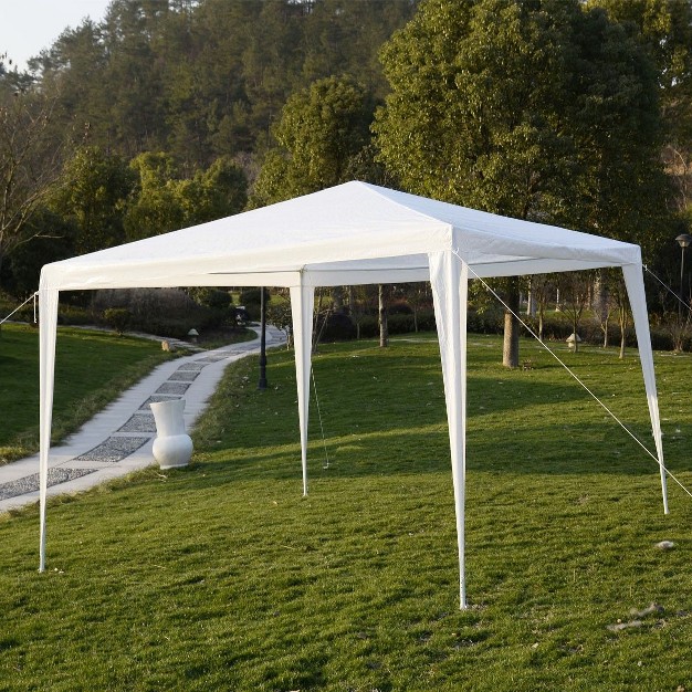 Costway 10 x27 x10 x27 Outdoor Heavy Duty Pavilion Cater Events Outdoor Party Wedding Tent White