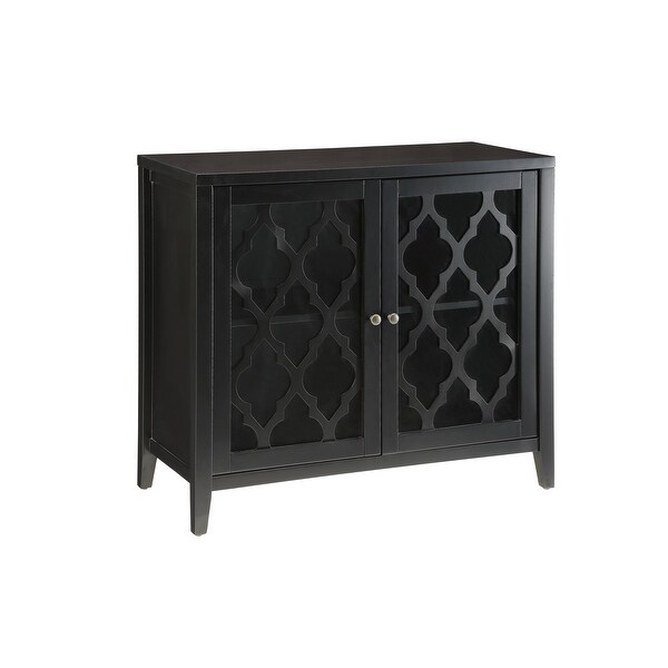 Acme Furniture Ceara Wood and Glass Console Table