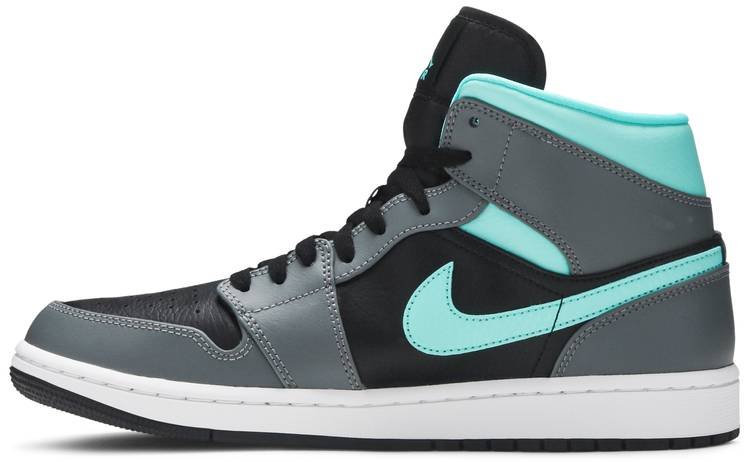 Air Jordan 1 Mid 'Grey Aqua' 554724-063