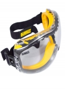 DeWalt Concealer Anti-Fog Dual Mold Safety Goggle， Clear