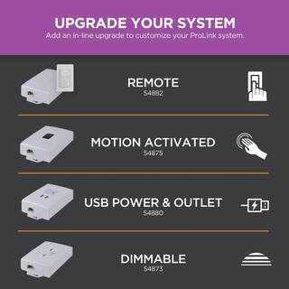 ULTRA PROGRADE ProLink Hardwired 24 in. LED White Under Cabinet Light Linkable 3 Color Temperature Options 47936-T1