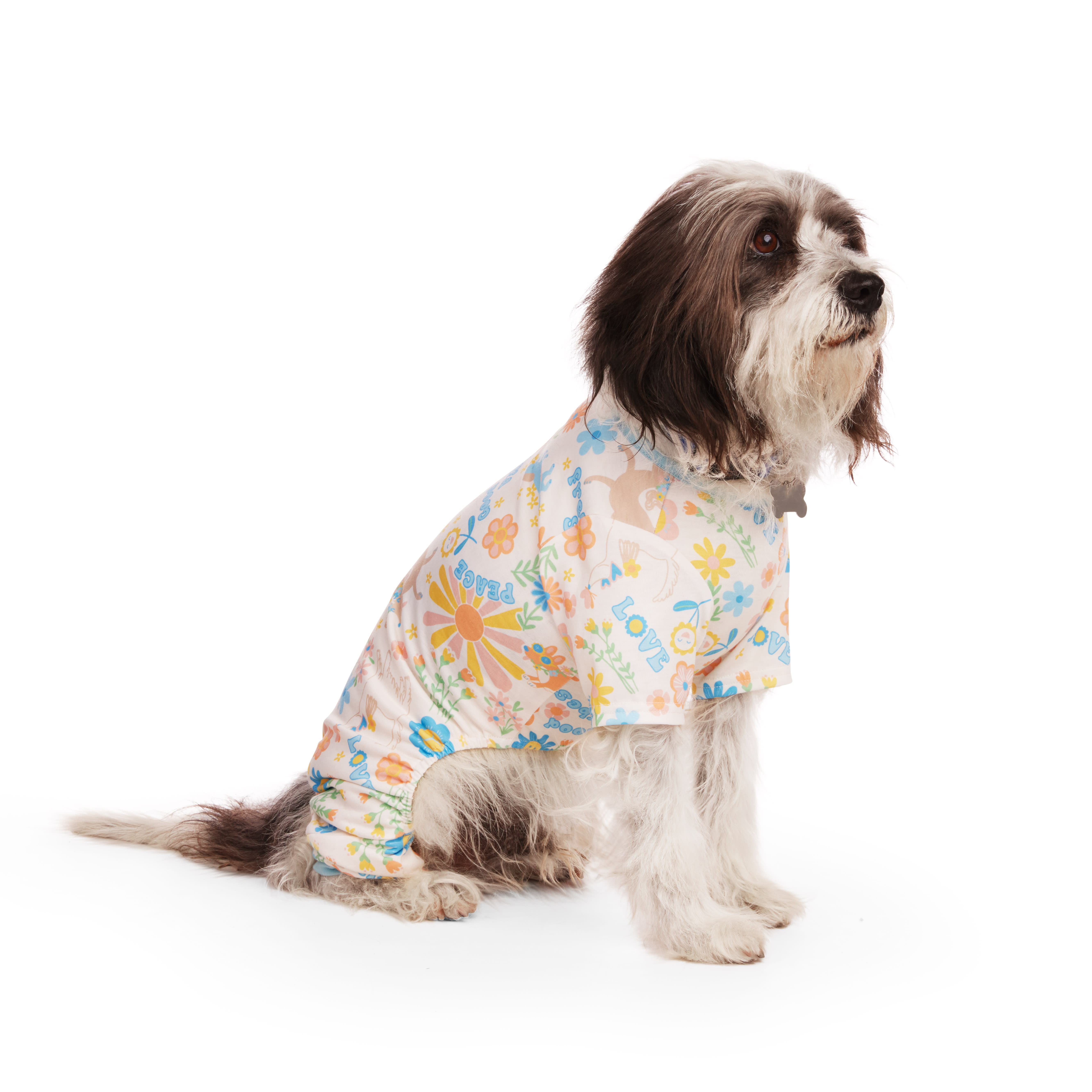 YOULY Hippie Pup Dog Pajamas， X-Small