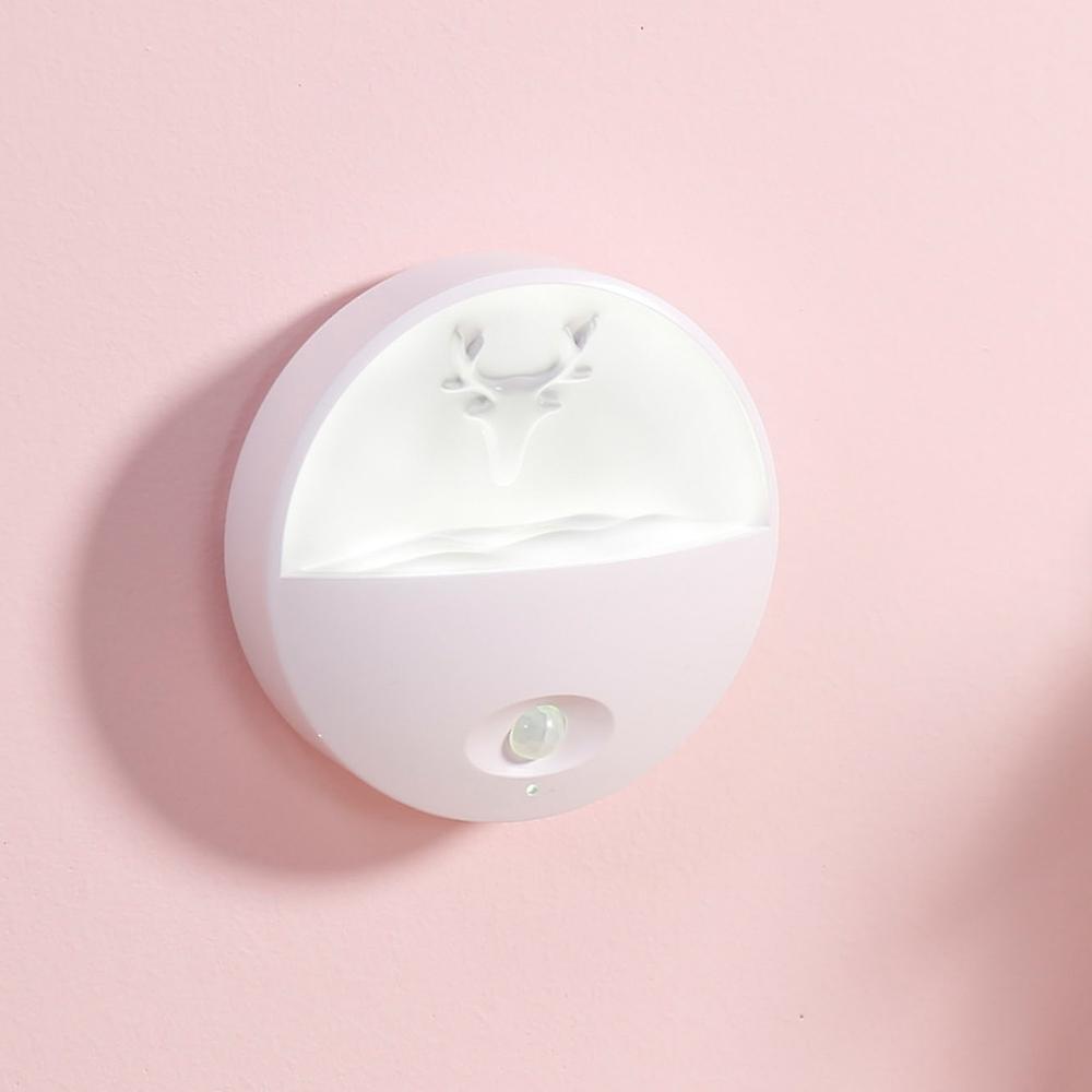 Motion Sensor Night Light With Wall Bracket White Light Rechargeable Led Wall Lights With Aromatherapy For Nursing Baby Bedroom Bathroom Wardrobe Stai