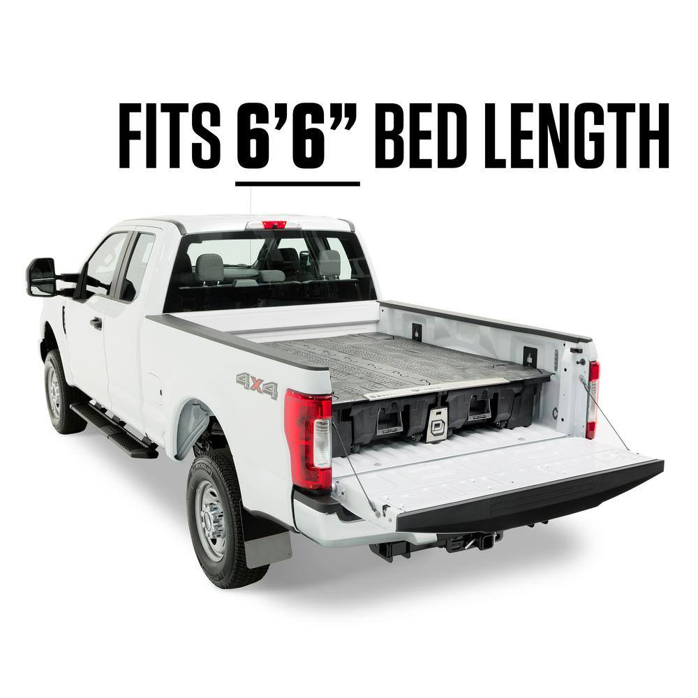 DECKED 6 ft. 6 in. Bed Length Pick Up Truck Storage System for Ford F150 Aluminum (2021 - Current) with Pro Power Onboard DF9