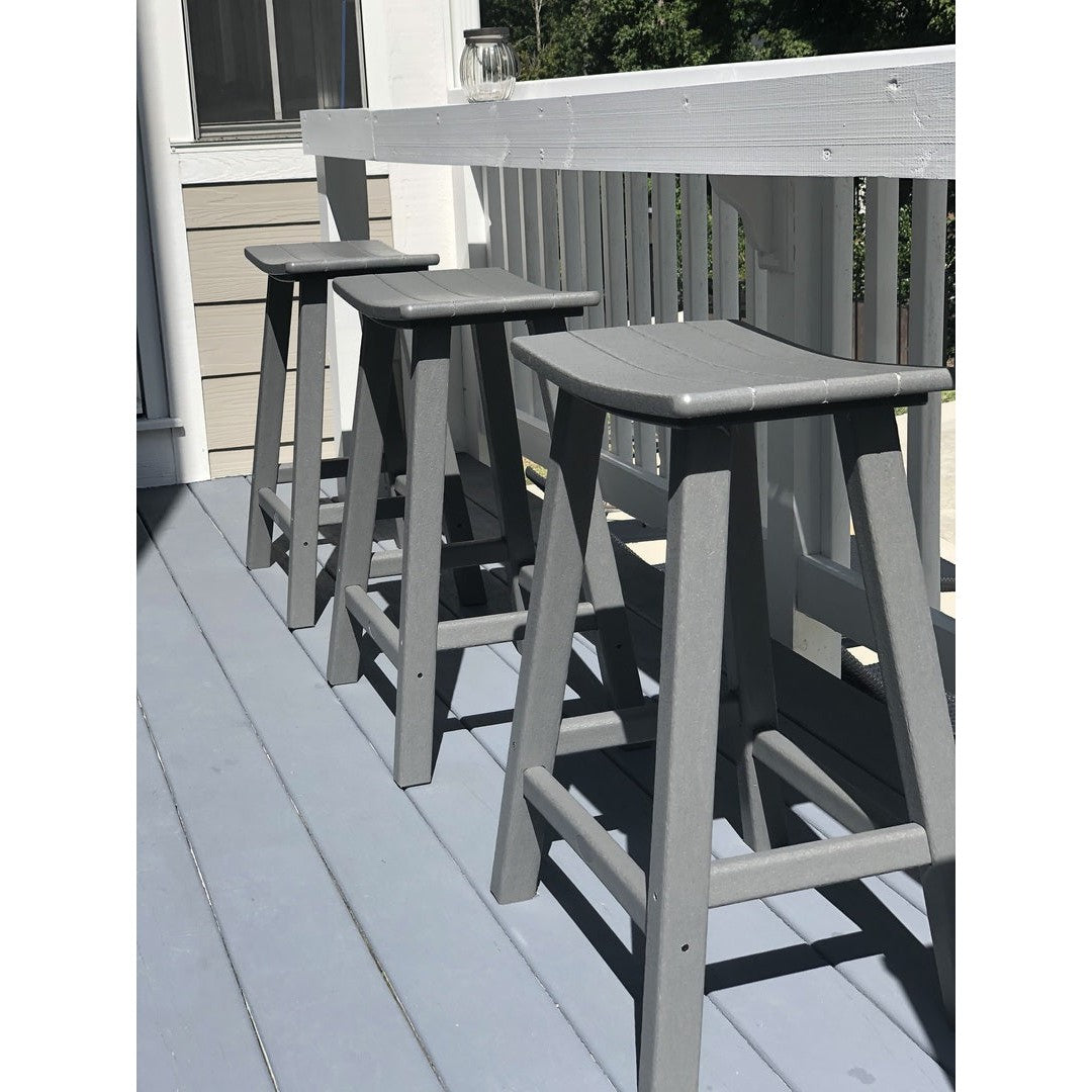 Polywood 30 Saddle Bar Stool