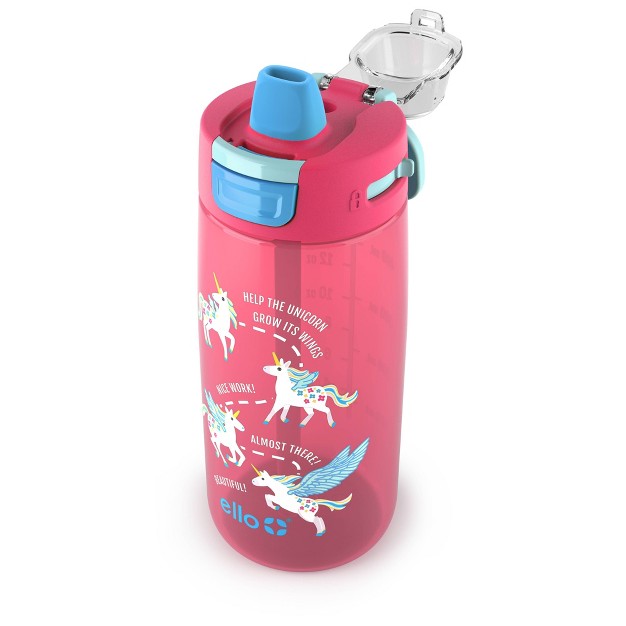 Ello 18oz Plastic Colby Hydration Tracking Water Bottle