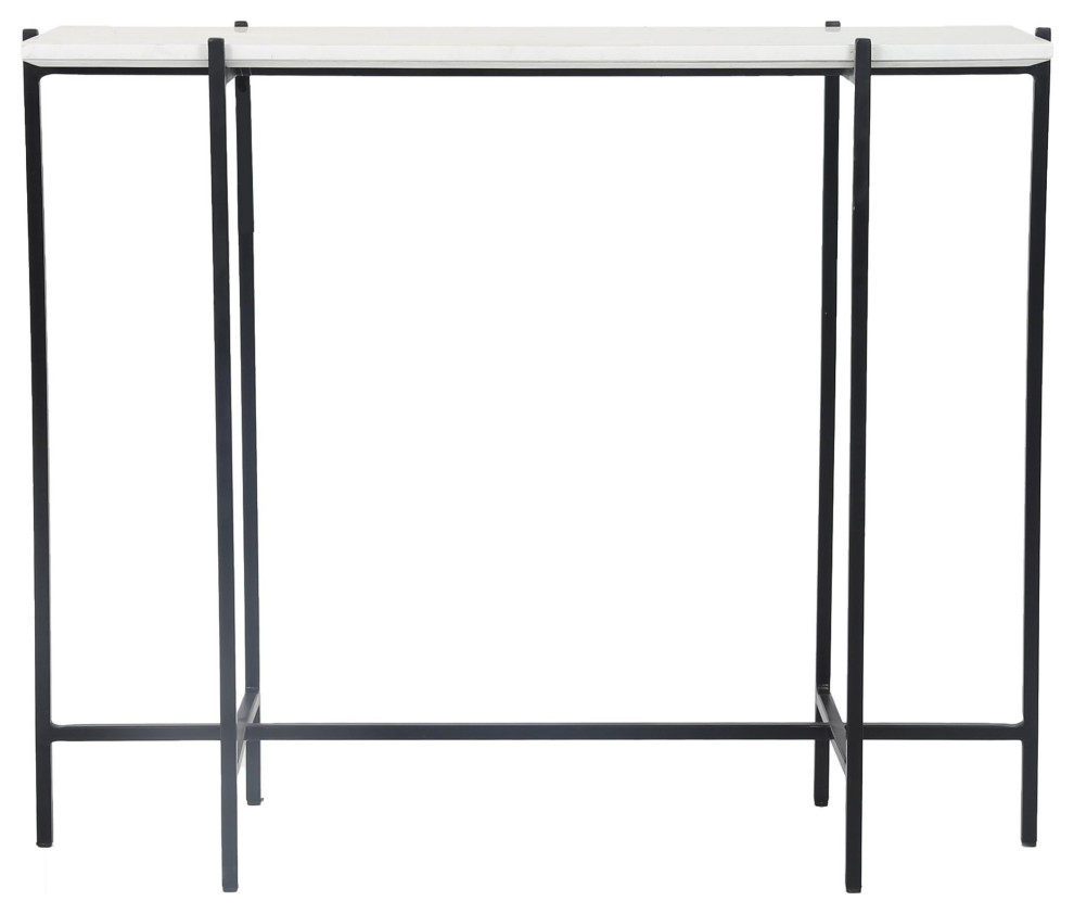 Function Console Table  White   Transitional   Console Tables   by LH Imports  Houzz