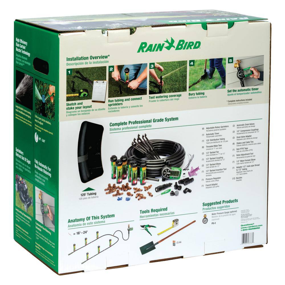 Rain Bird Easy to Install In-Ground Automatic Sprinkler System 32ETI