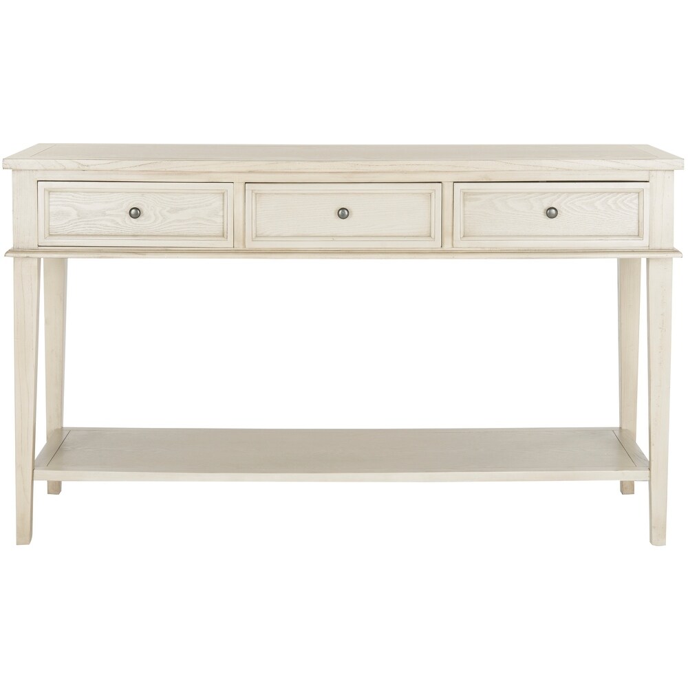 SAFAVIEH Manelin White Washed Console   60\