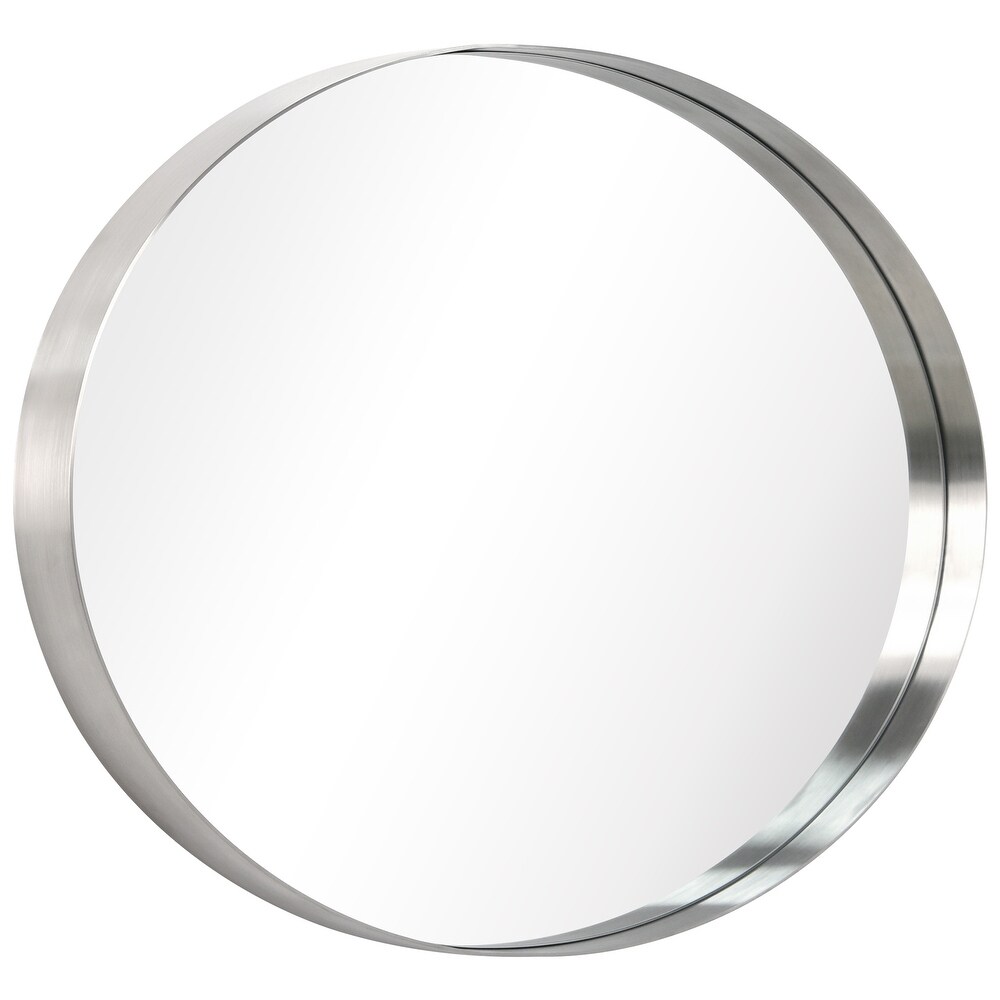 Ultra Stainless Steel Oval Wall Mirror  24\