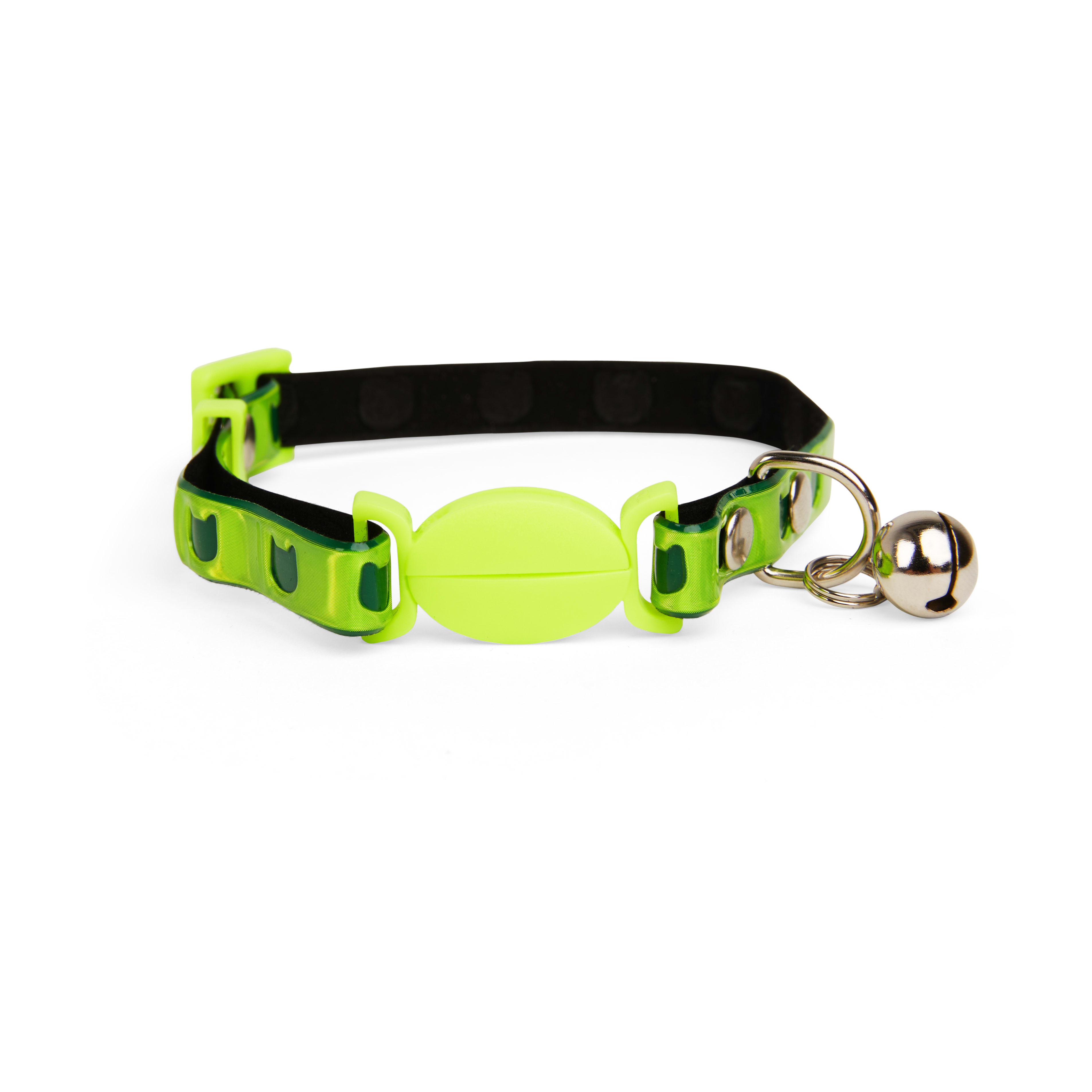 YOULY Neon Yellow Reflective Cat Collar， Large