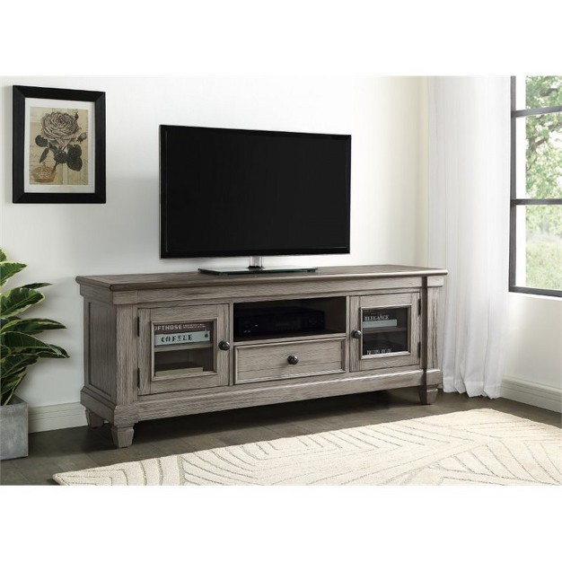 Granby Wood Tv Stand In Coffee And Antique Gray Lexicon