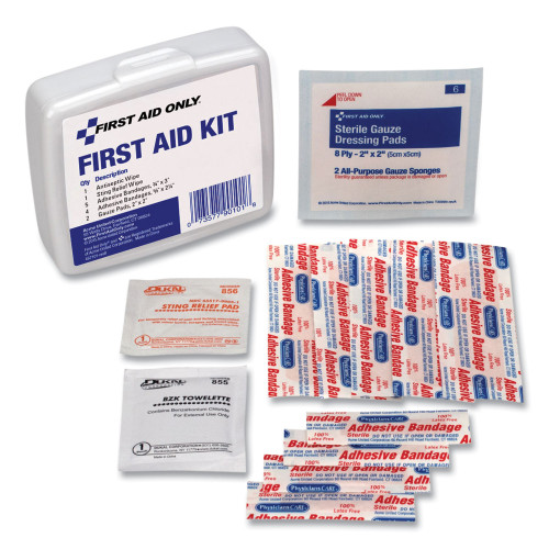 PhysiciansCare First Aid On the Go Kit， Mini， 13 Pieces， Plastic Case (90101)