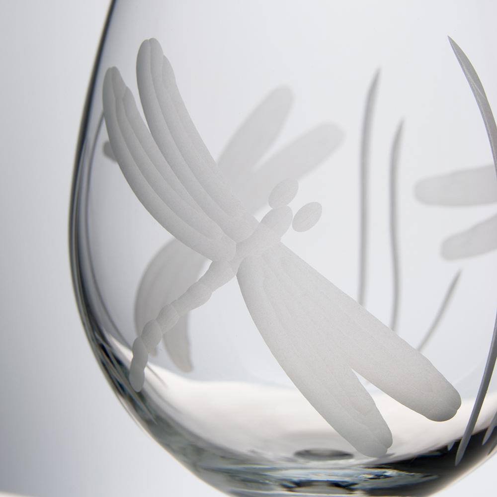 Rolf Glass Dragonfly 13 oz. Clear Double Old Fashioned Glass (Set of 4) 206004-S4