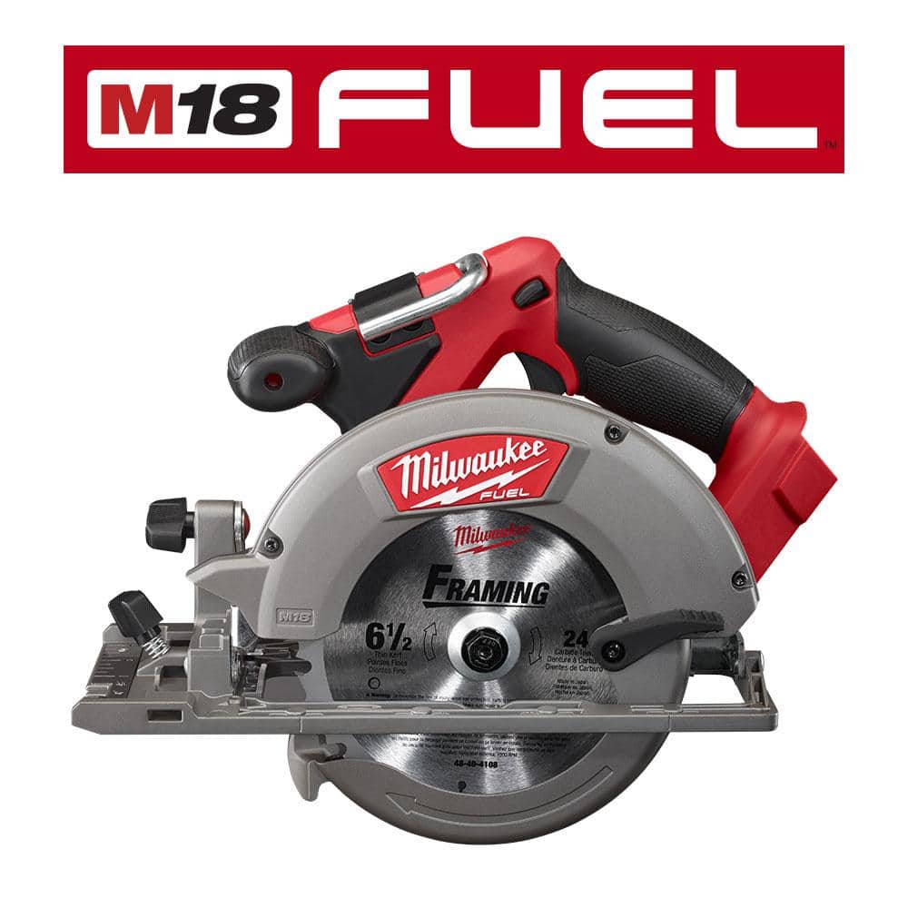 Milwaukee M18 FUEL 18V Lithium-Ion Brushless Cordless 6-1/2 in. Circular Saw (Tool-Only) 2730-20