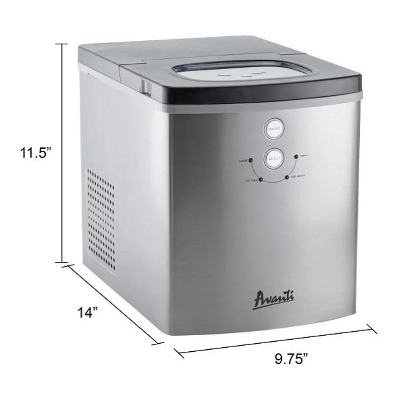 Avanti 2.1-qt. Portable Countertop Ice Maker