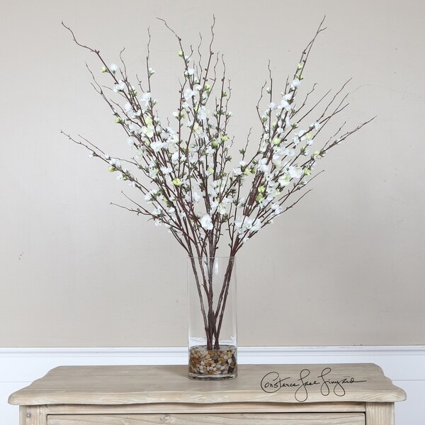 Uttermost Quince Blossoms Cream Silk Centerpiece