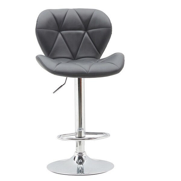 2pcs Modern Swivel Lift Bar Stool with Footrest