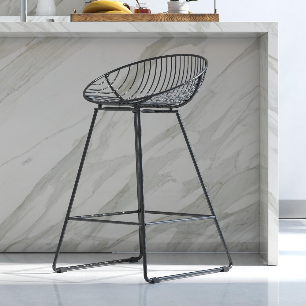 CosmoLiving by Cosmopolitan Ellis 24 inch Metal Counter Height Bar Stool