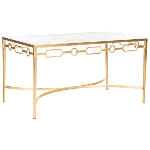 SAFAVIEH Lura Gold Leaf Retro Coffee Table