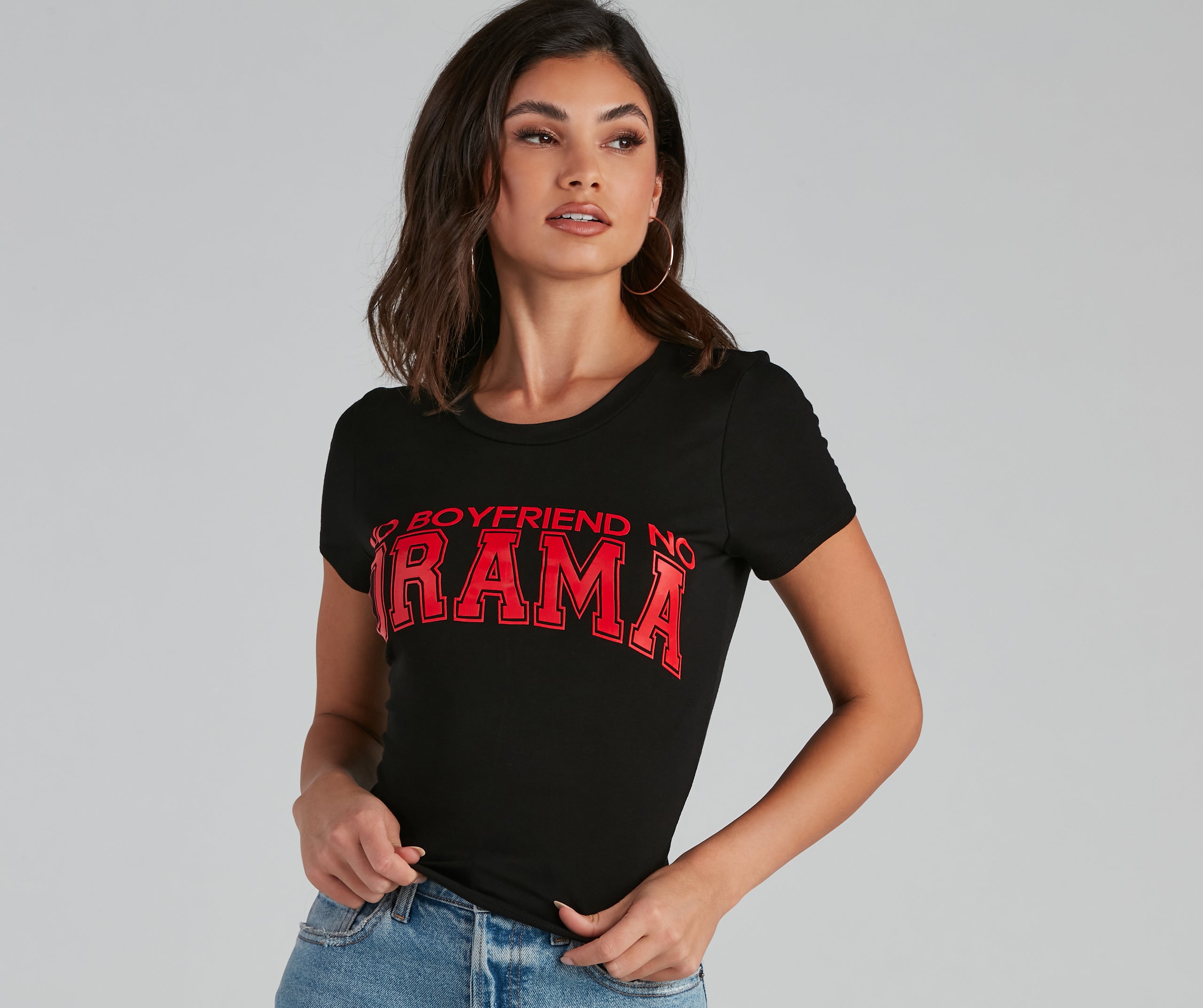 No Boyfriend, No Drama Graphic Tee