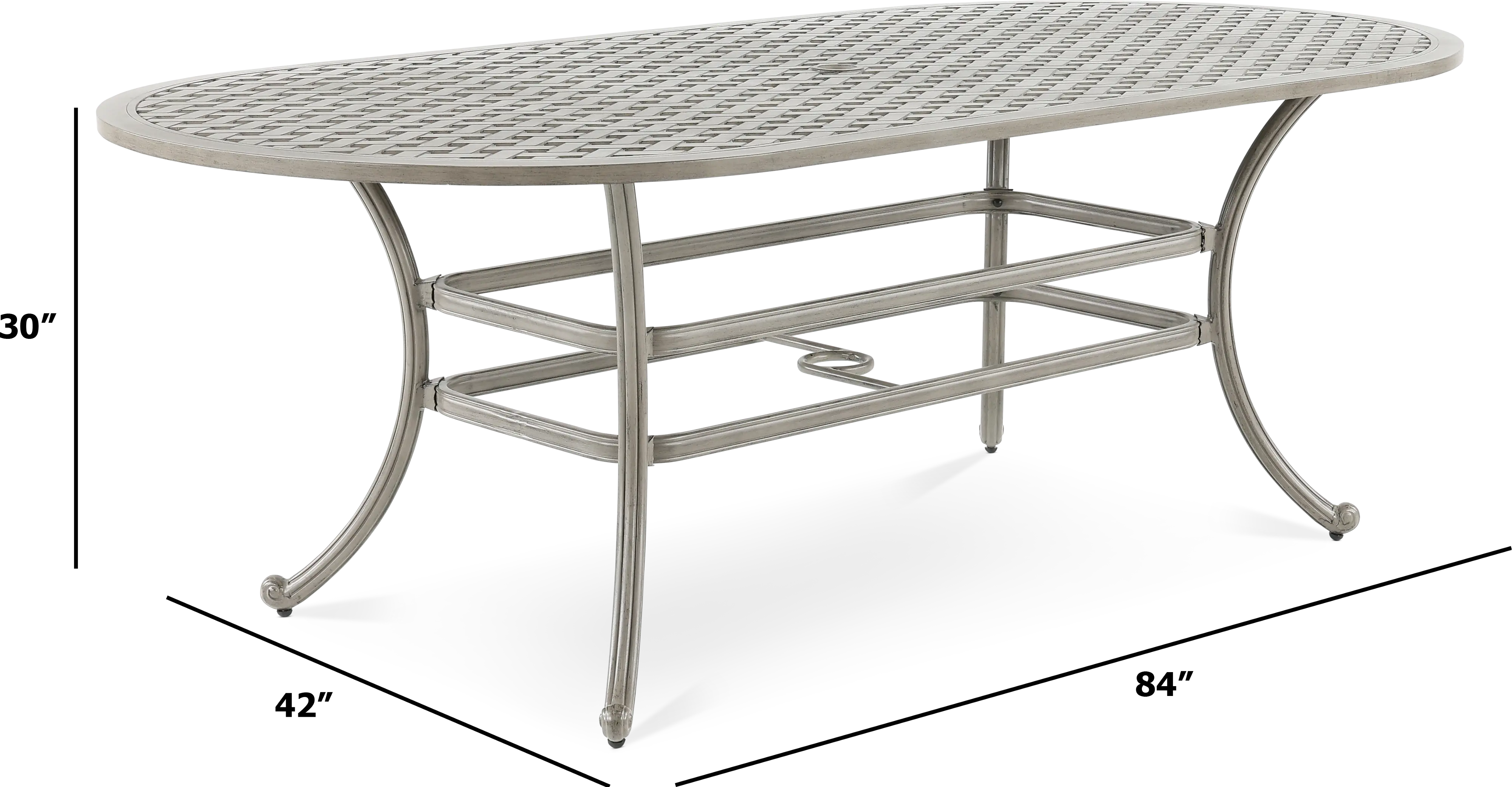 Macan Patio Metal Dining Table