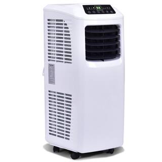 Costway 9000 BTU Portable Air Conditioner and Dehumidifier Function in White with Window Kit Remote EP23048