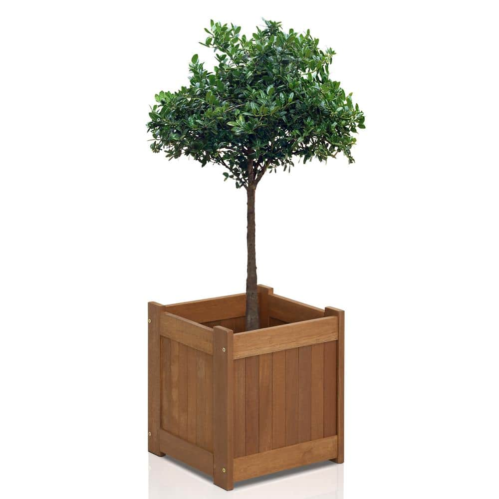 Furinno Tioman Natural Hardwood Flower Box FG16450