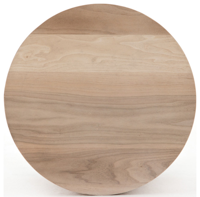 Hughie Round End Table   Rustic   Side Tables And End Tables   by Marco Polo Imports  Houzz