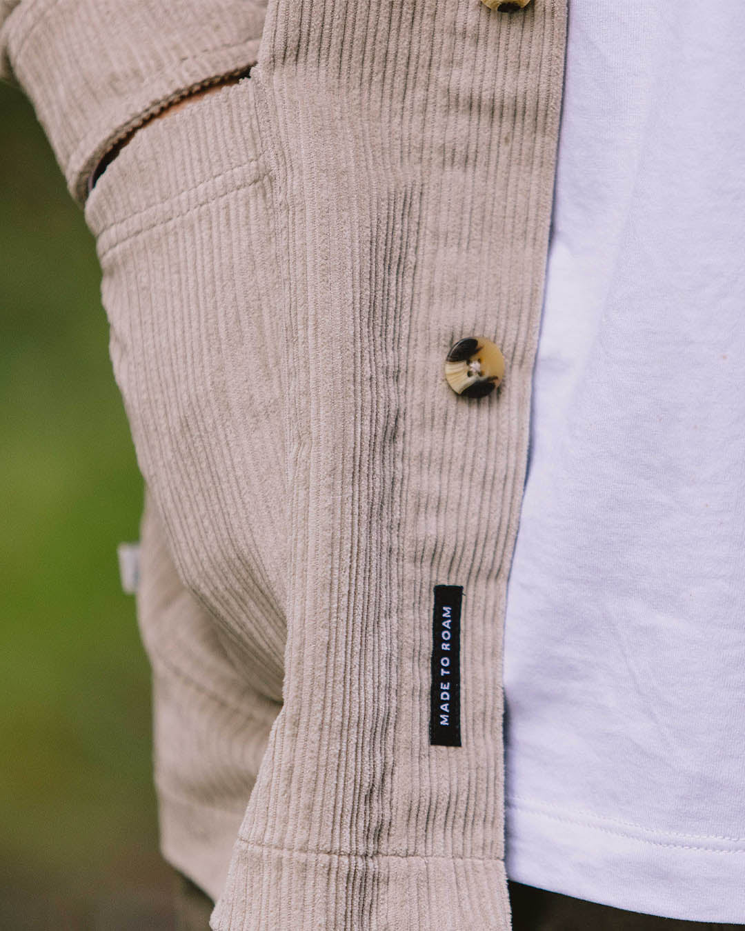 Balsa Cord Overshirt - Feather