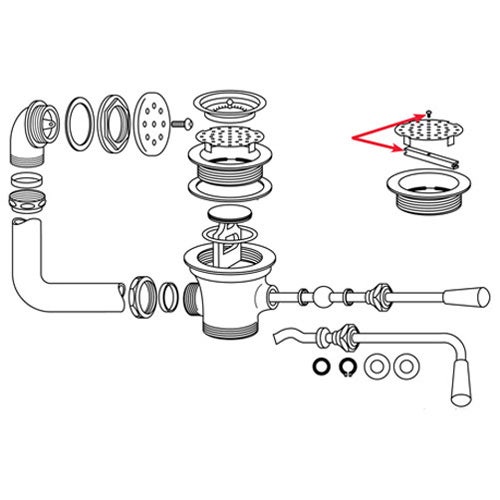 AllPoints 100-1053 - Waste Strainer Lock For 3