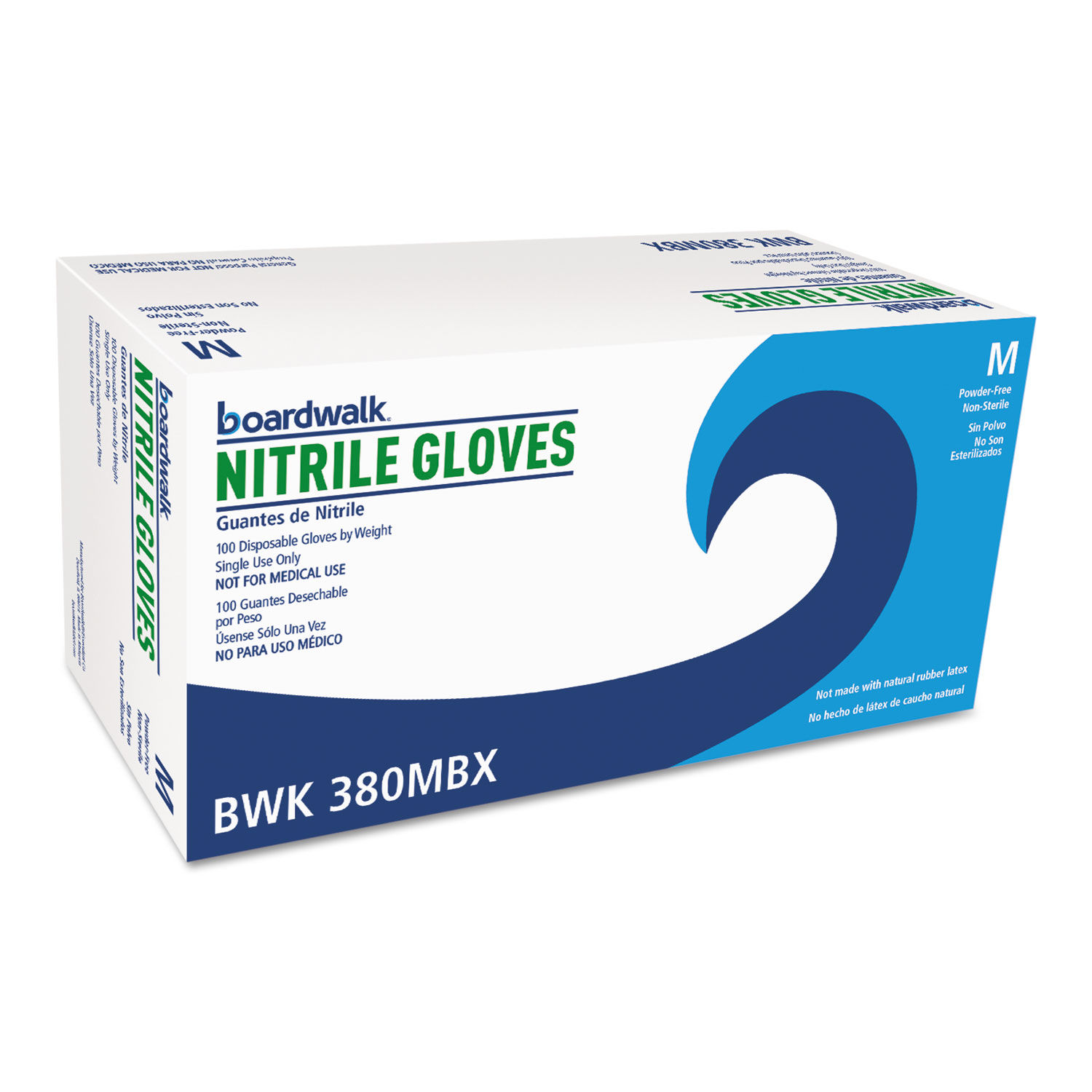 Disposable General-Purpose Nitrile Gloves by Boardwalkandreg; BWK380MCTA