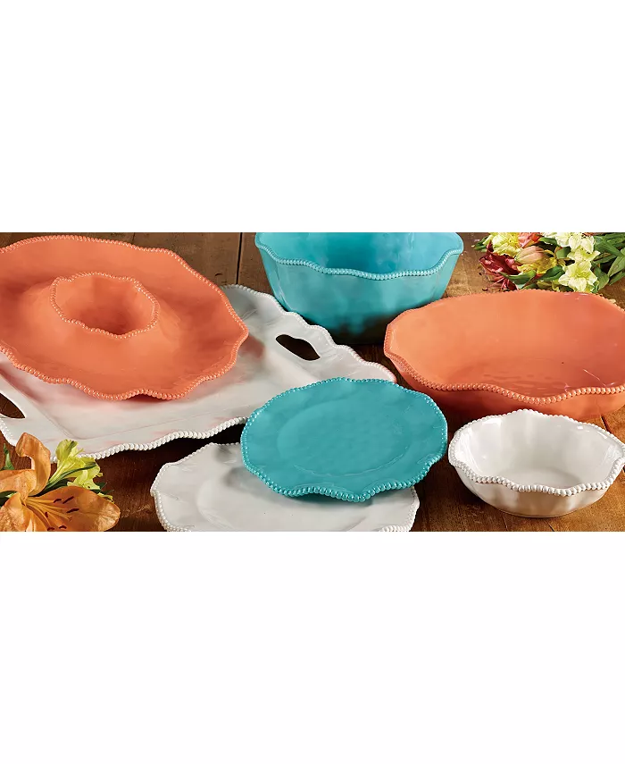 Certified International Perlette Teal Melamine Dinnerware Collection